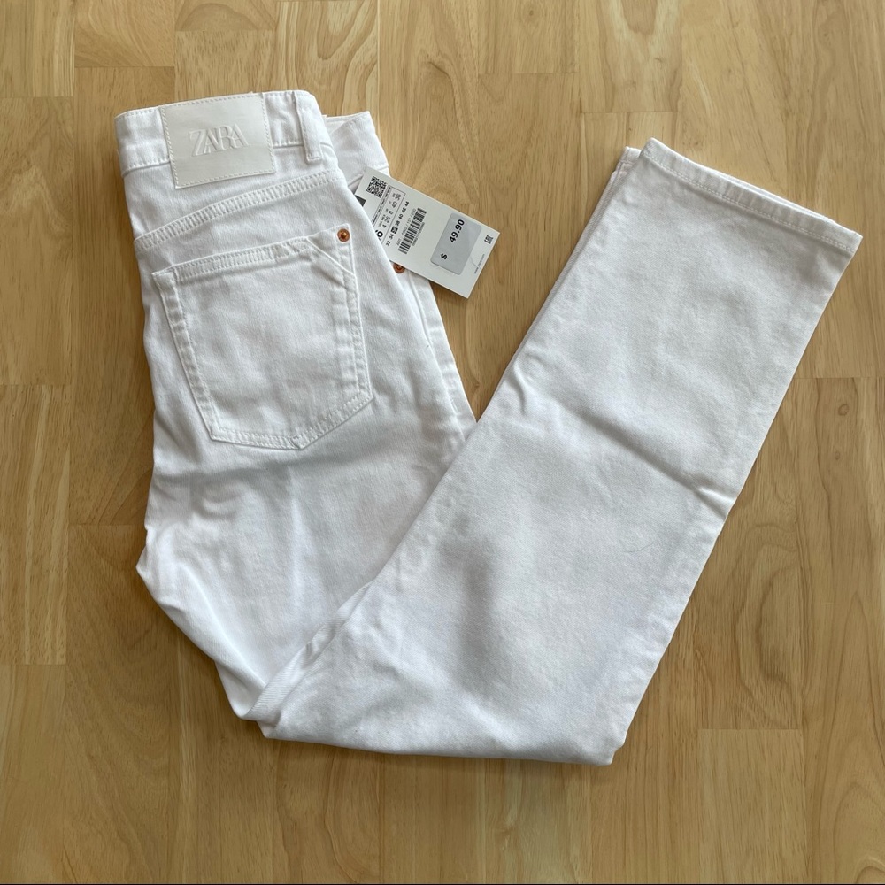 Zara white jeans